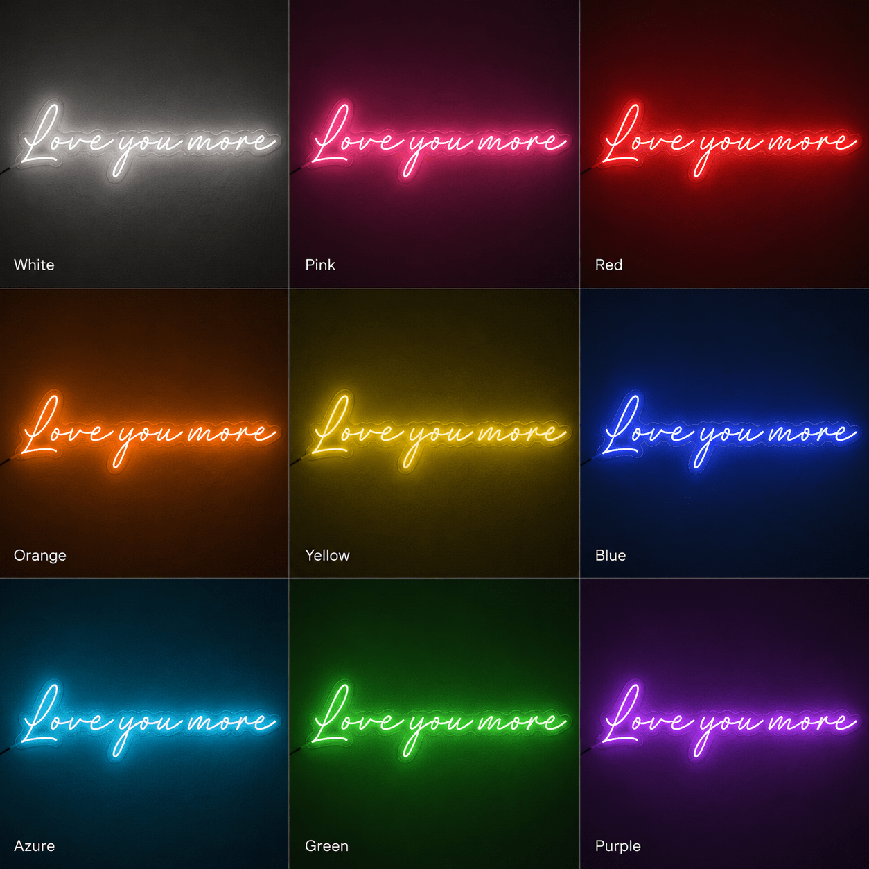 Love You More Wall Decor LED Neon Sign - Shineneon