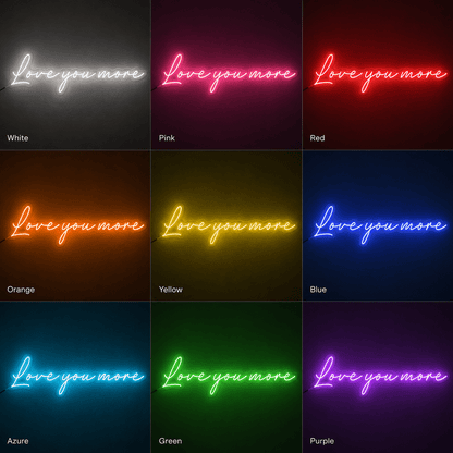 Love You More Wall Decor LED Neon Sign - Shineneon