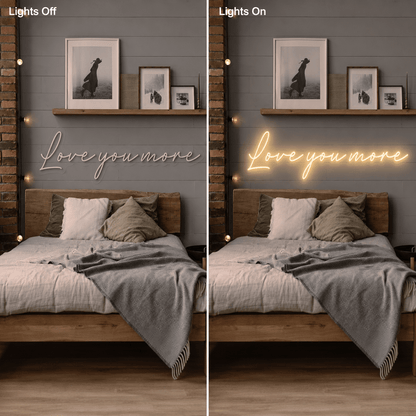 Love You More Wall Decor LED Neon Sign - Shineneon