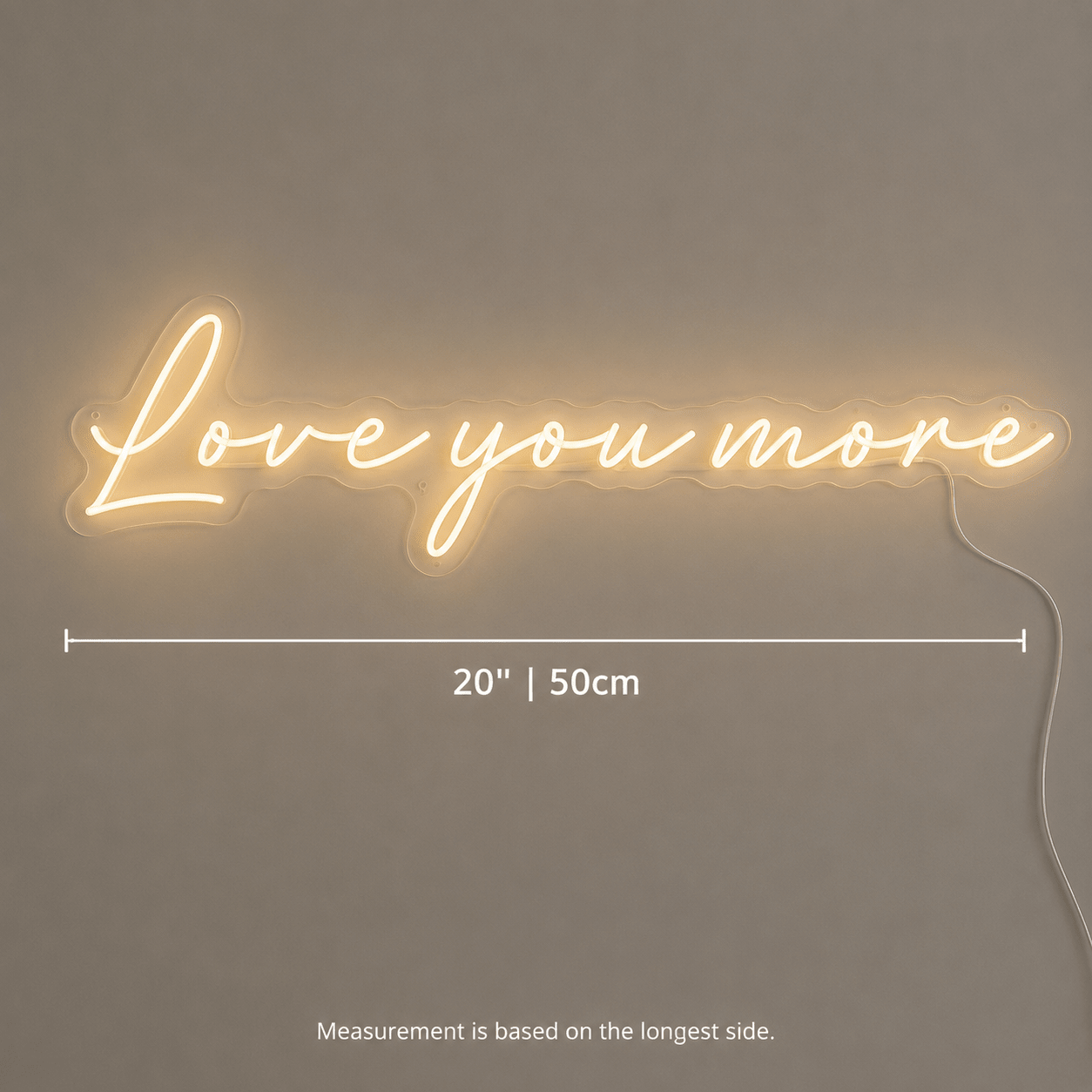 Love You More Wall Decor LED Neon Sign - Shineneon