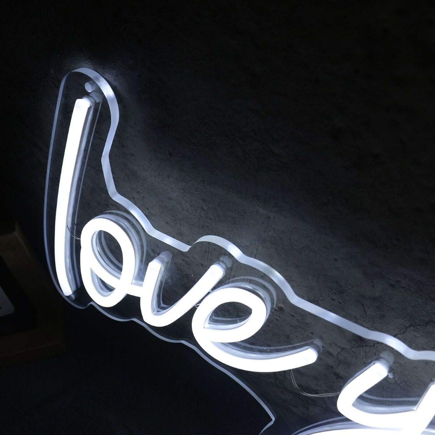 Love You More White Led Neon Sign | Shineneon