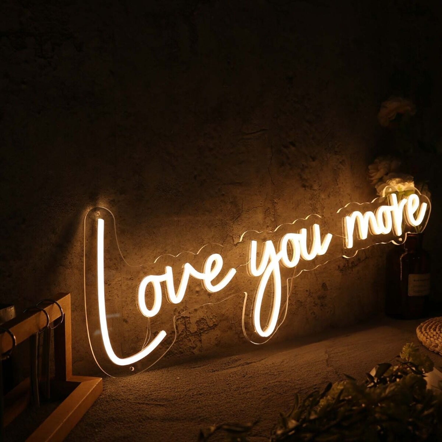 Love You More Yellow Neon Sign | Shineneon