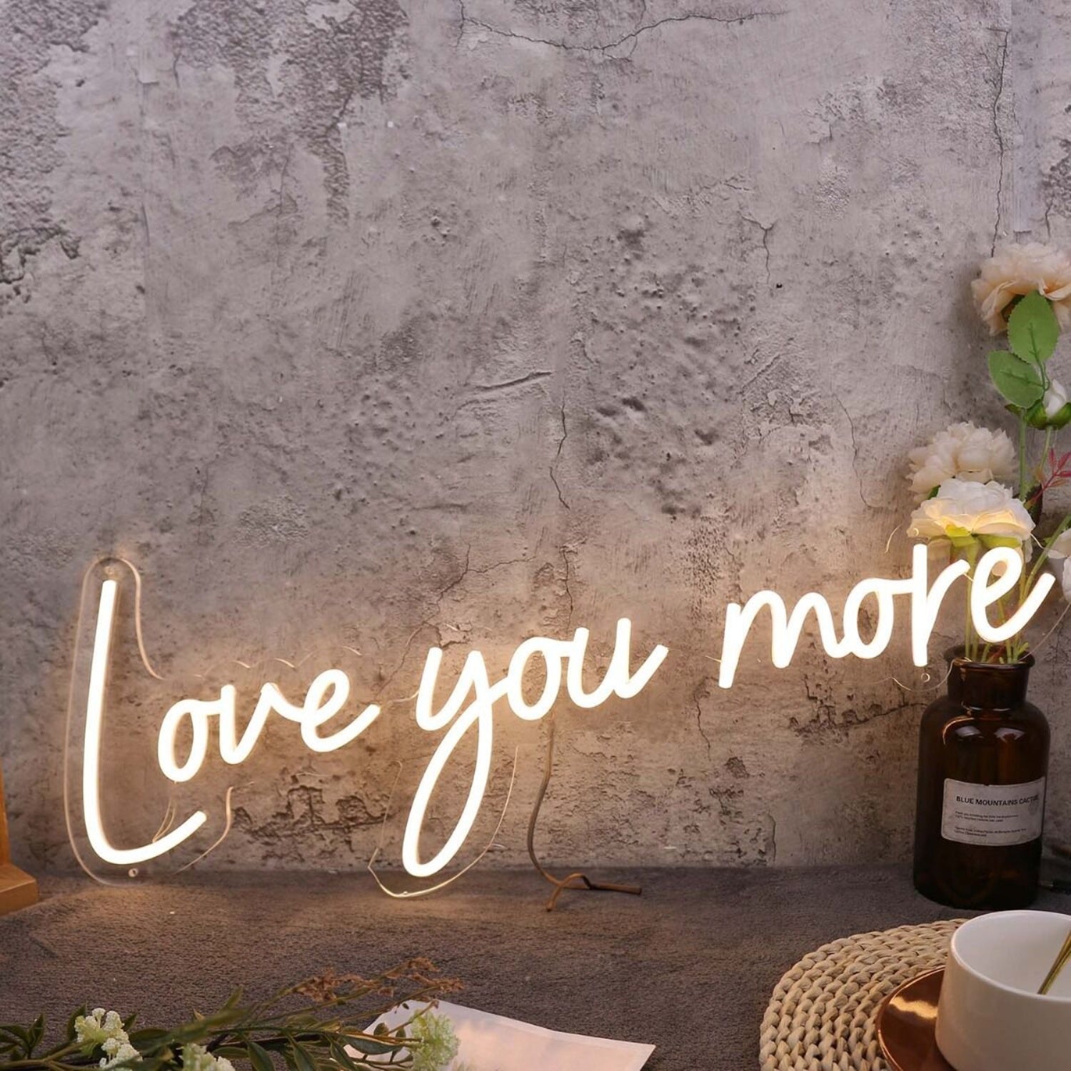 Love You More Yellow Neon Sign | Shineneon