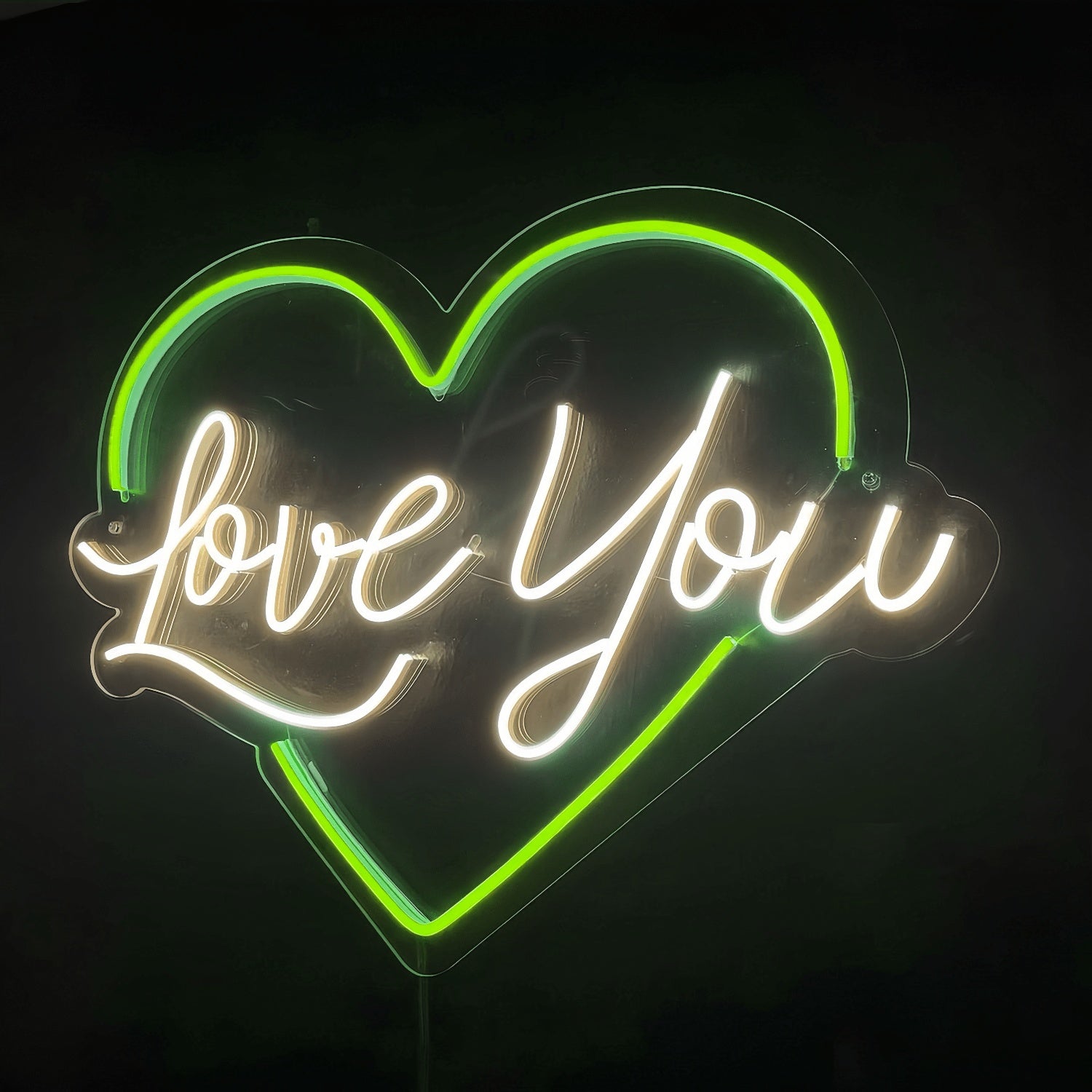 Love You Neon Sign Radiant Affection With Heart | Shineneon