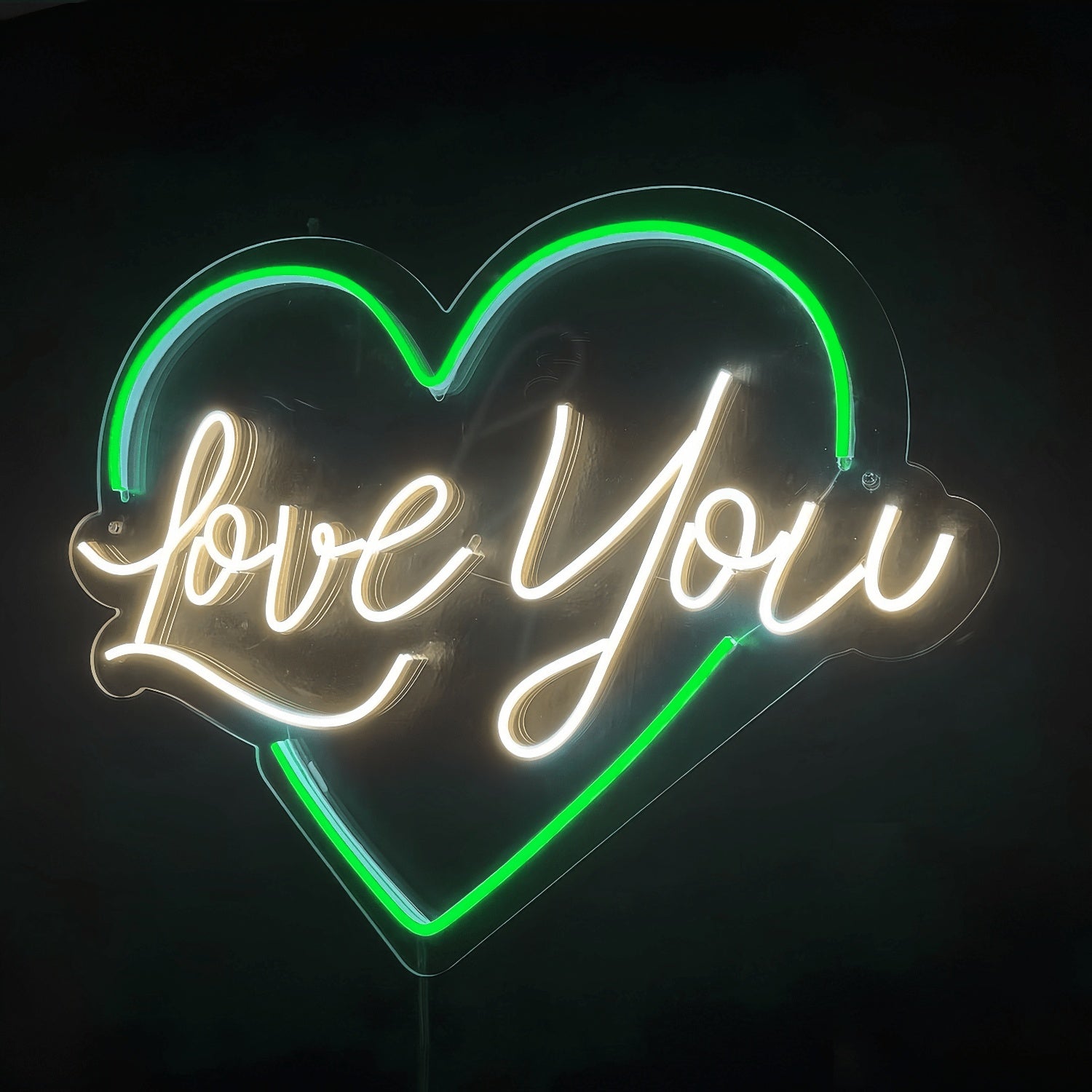 Love You Neon Sign Radiant Affection With Heart | Shineneon