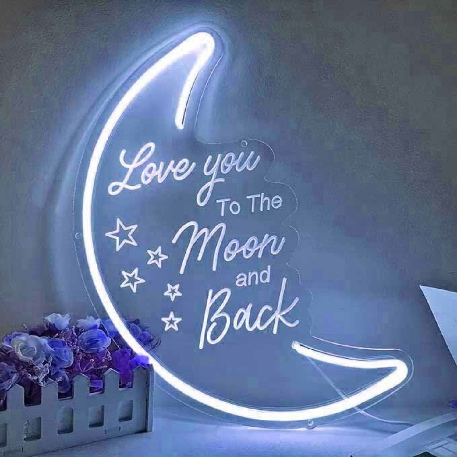 Love You To The Moon And Back Wedding Neon Sign | Shineneon