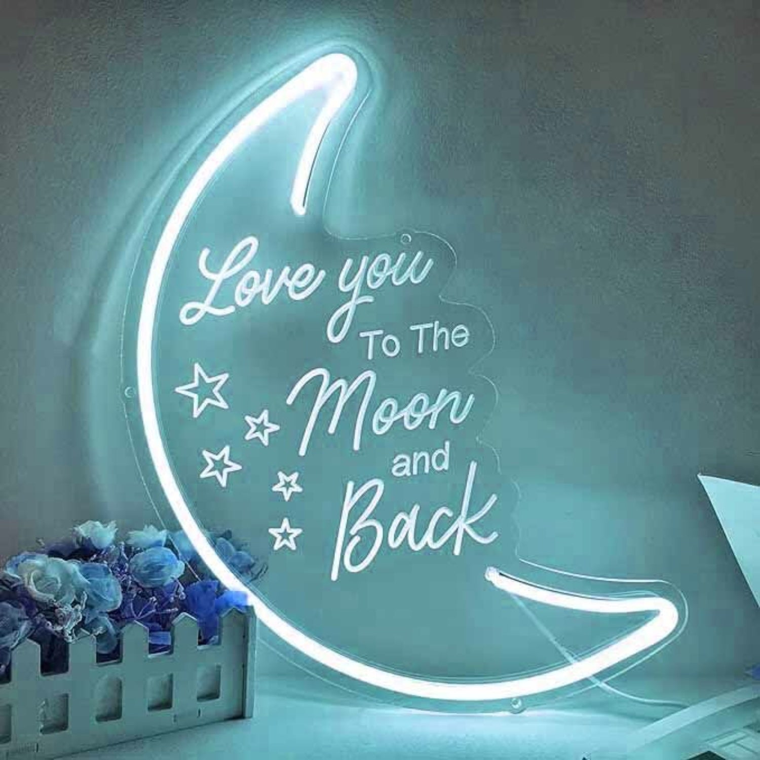 Love You To The Moon And Back Wedding Neon Sign | Shineneon