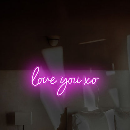 Love You Xo Led Neon Sign Wall Art For Wedding | Shineneon