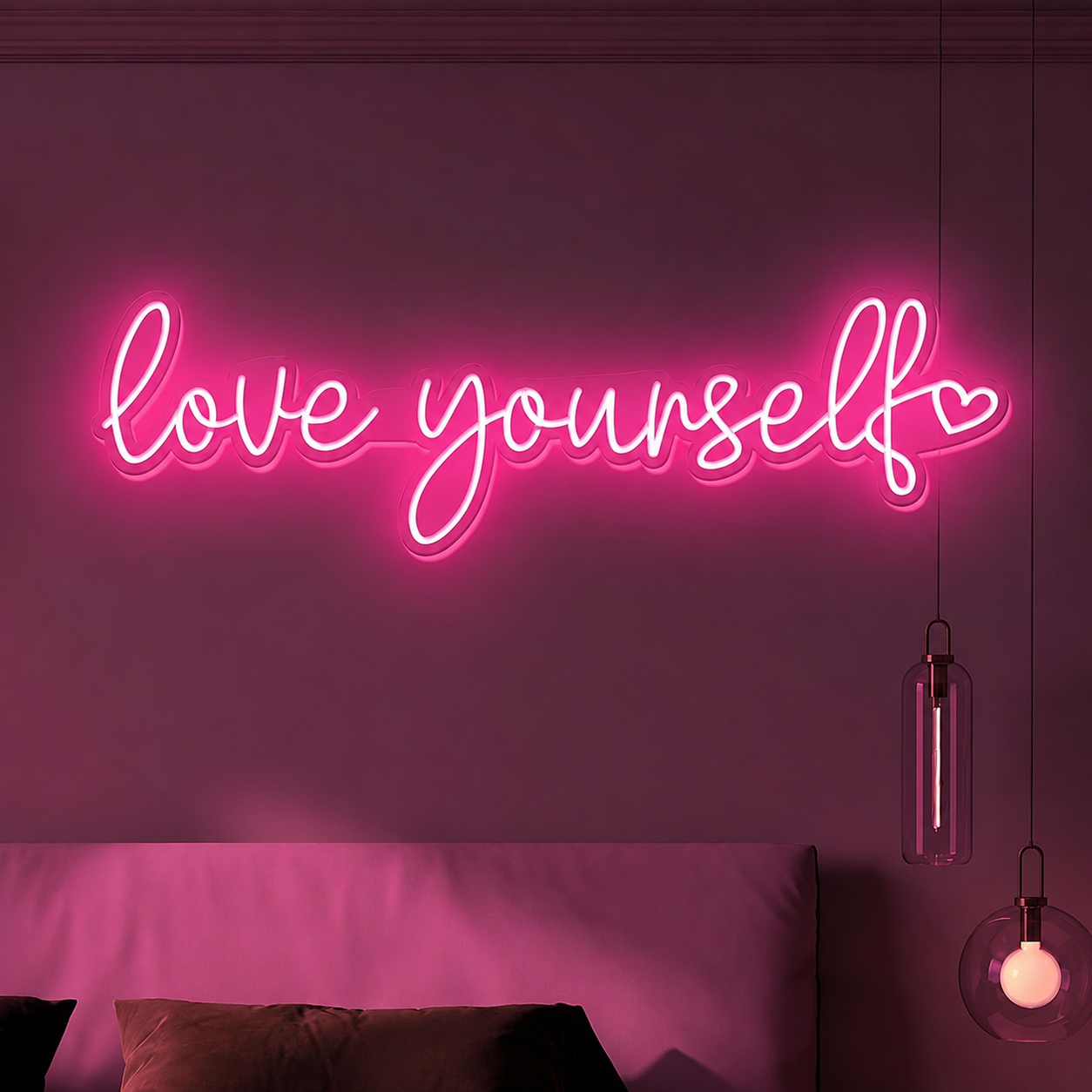 Love Yourself Bedroom LED Neon Sign - 01 Original Product Image