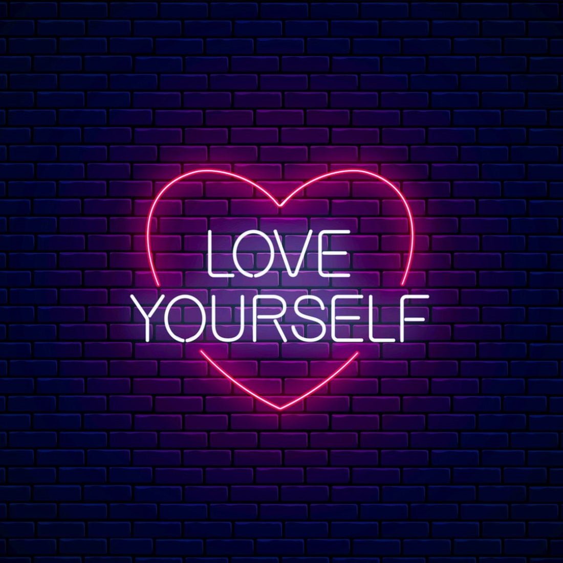 Love Yourself In Heart Led Sign Business Neon Sign - Shineneon