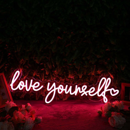 Love Yourself Red Led Neon Sign - Shineneon