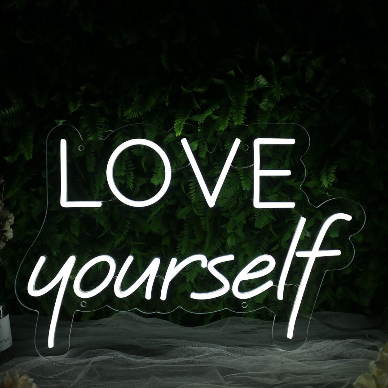 Love Yourself White Led Neon Sign | Shineneon