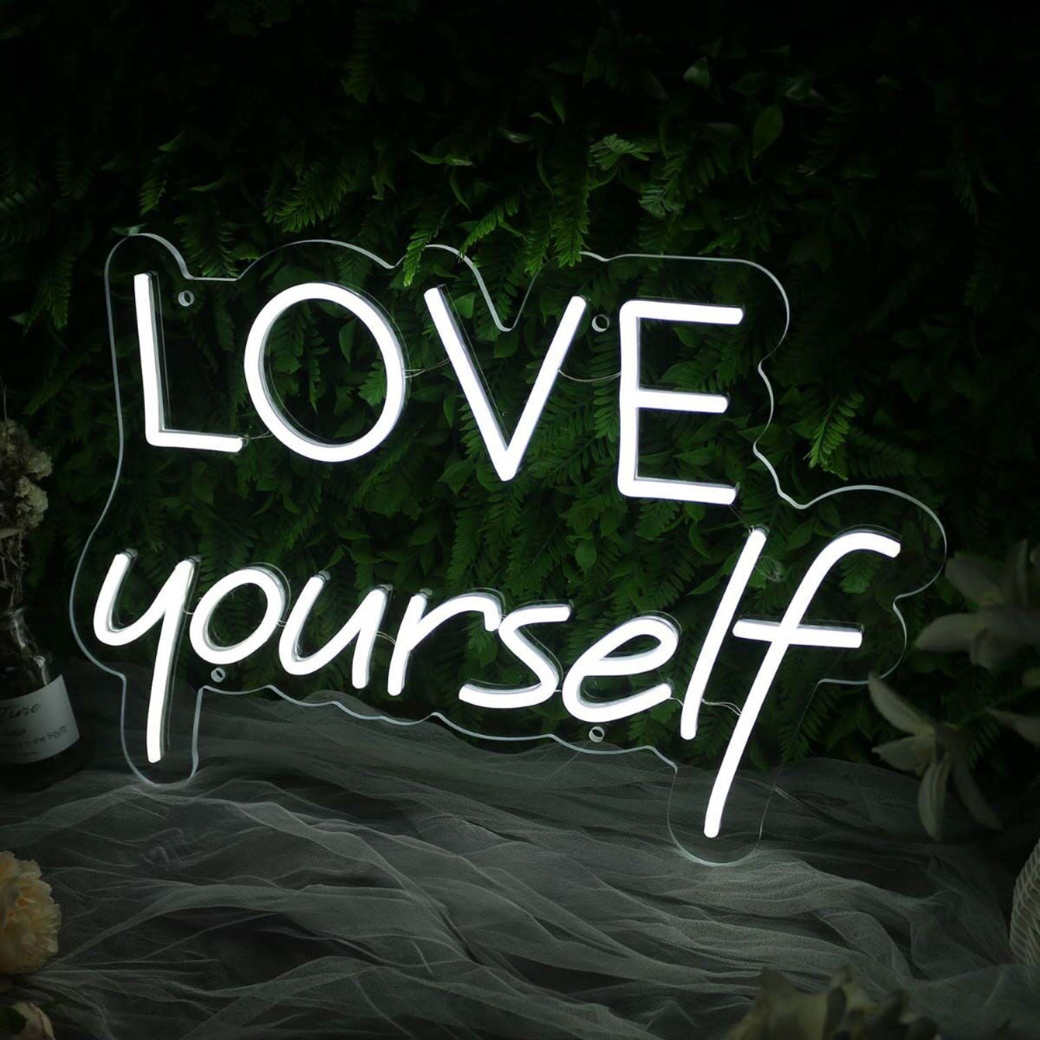 Love Yourself White Led Neon Sign | Shineneon