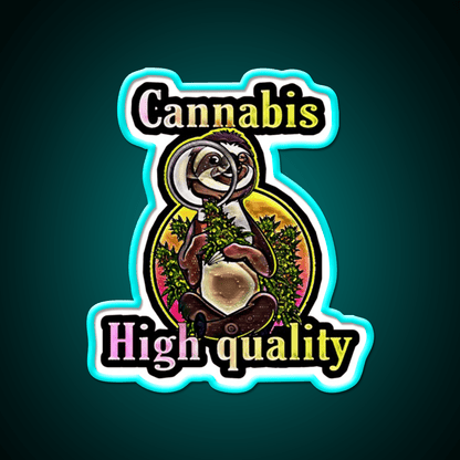 Lovely Anime Cann Hemp Inspired Green Leaf Led Neon Sign Rgb Color - Shineneon