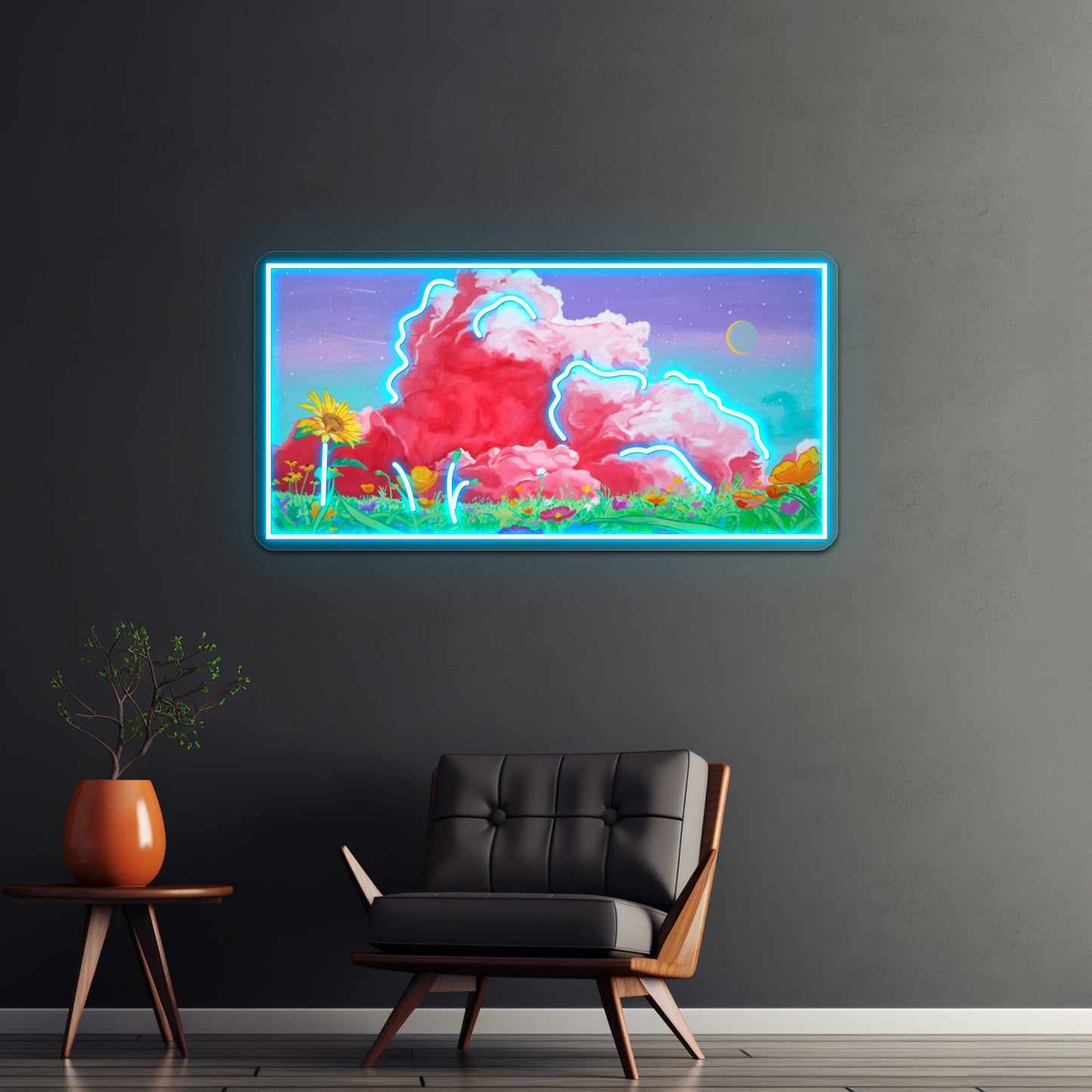 Lovely Clouds Artwork Led Neon