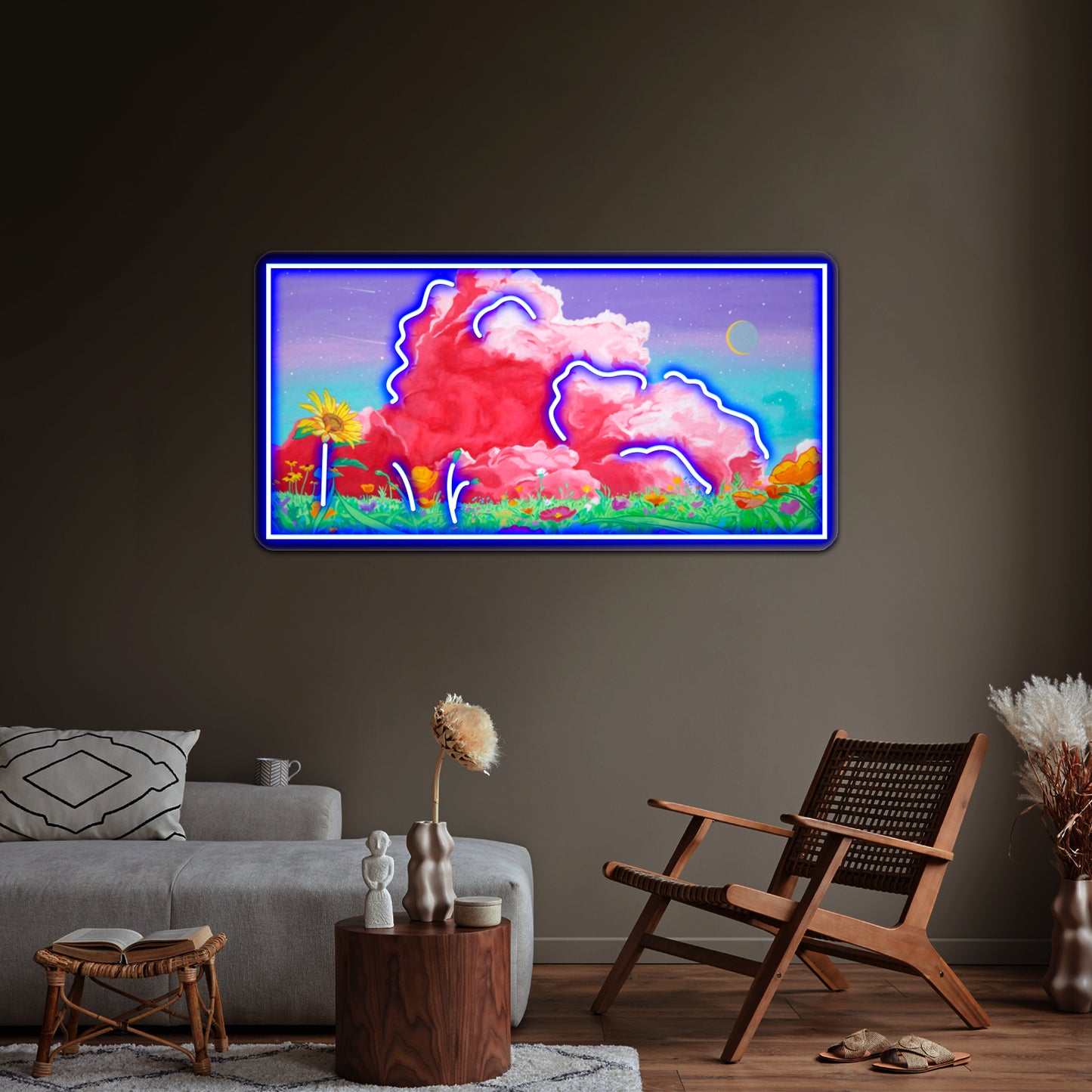 Lovely Clouds Artwork Led Neon