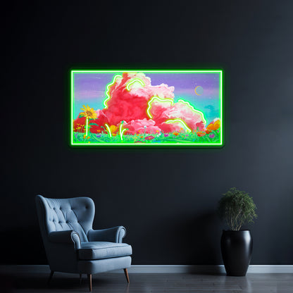 Lovely Clouds Artwork Led Neon