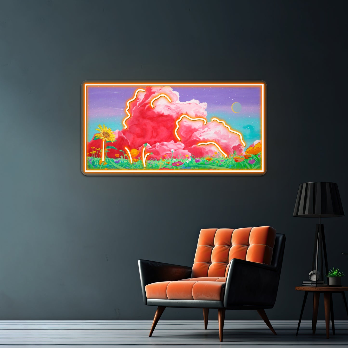 Lovely Clouds Artwork Led Neon