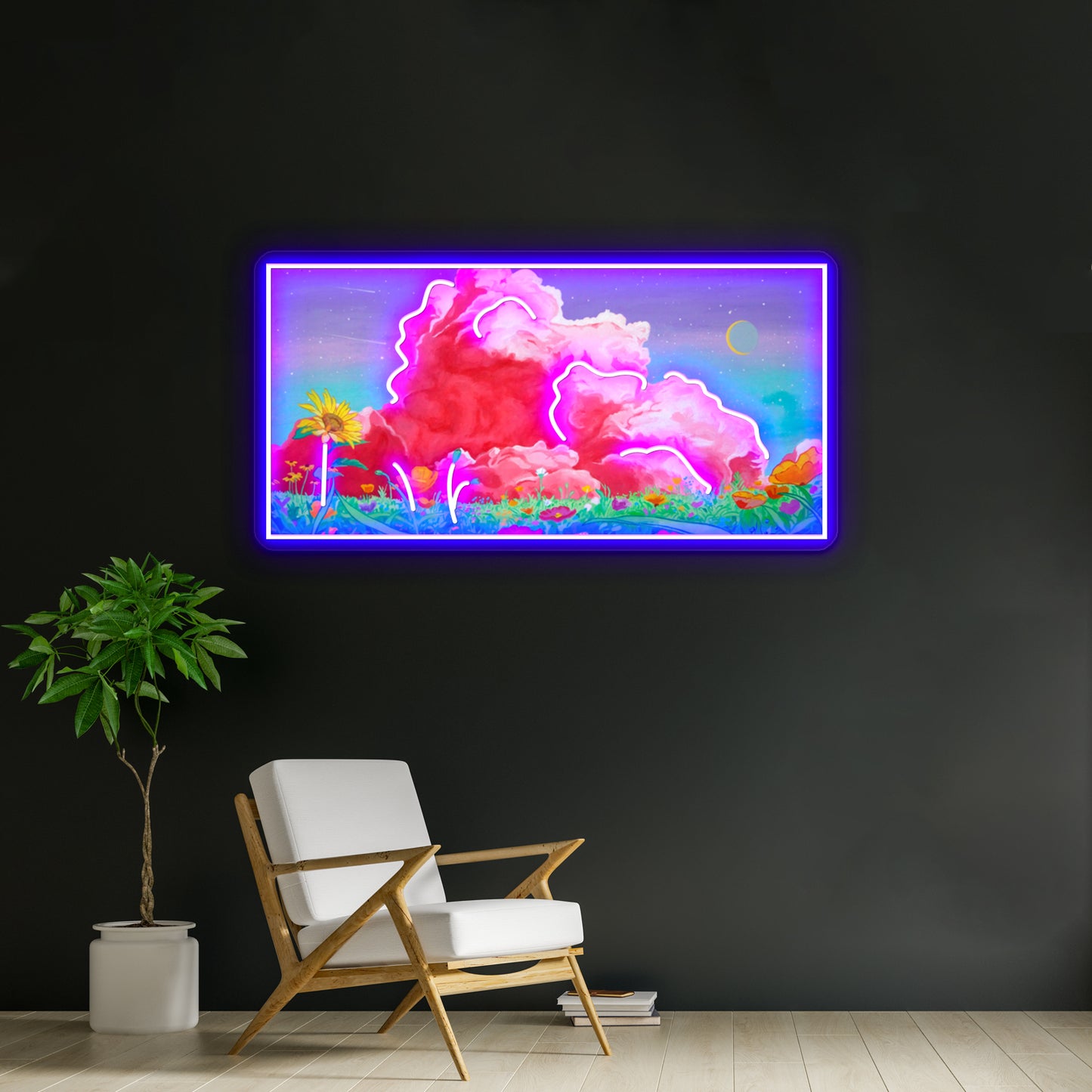 Lovely Clouds Artwork Led Neon