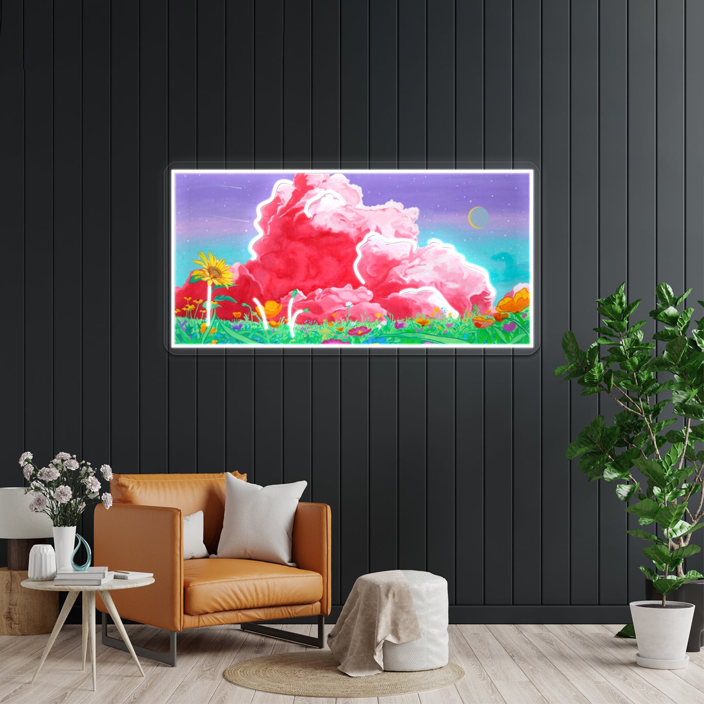 Lovely Clouds Artwork Led Neon