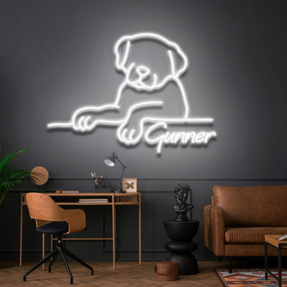 Lovely Dog Led Neon Sign With Your Dogs Name For Pets House | Shineneon