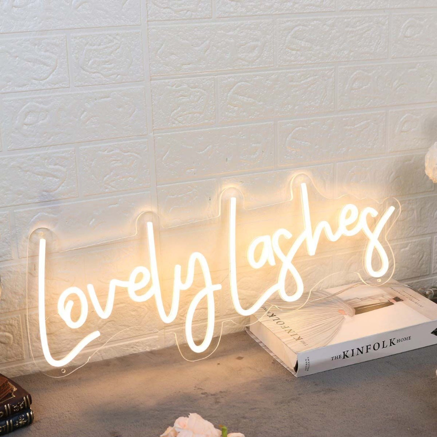 Lovely Lashes Yellow Led Neon Sign - Shineneon