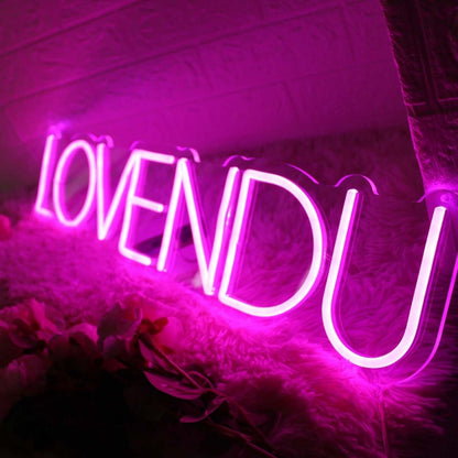 Lovendu Pink Led Neon Sign - Shineneon
