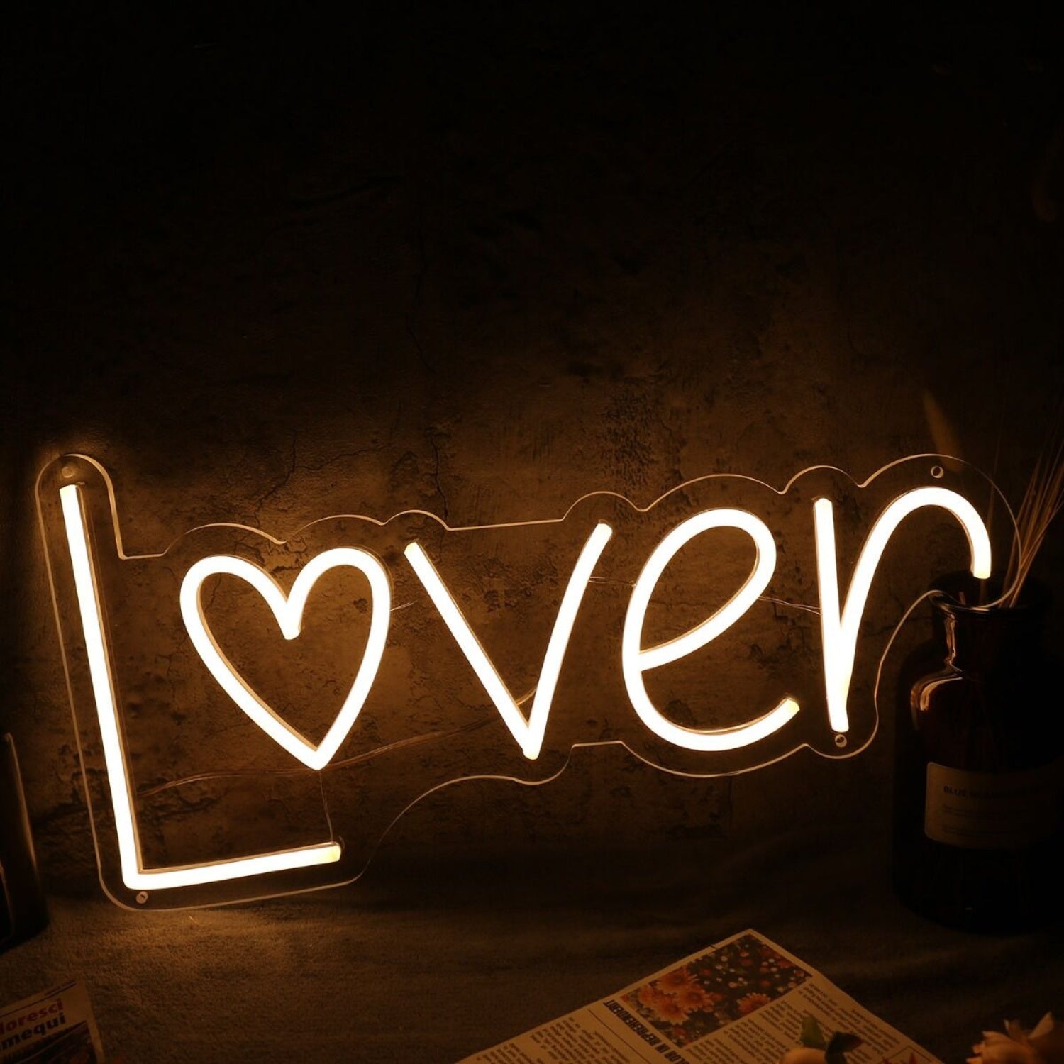 Lover Yellow Neon Sign | Shineneon