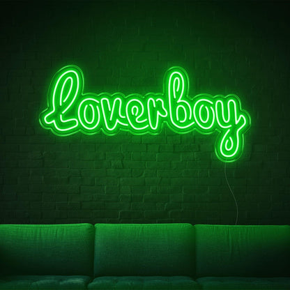 Loverboy Blue Led Neon Sign For Home Bar Cafe Wall Decor | Shineneon