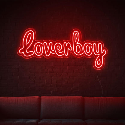 Loverboy Blue Led Neon Sign For Home Bar Cafe Wall Decor | Shineneon