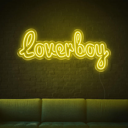 Loverboy Blue Led Neon Sign For Home Bar Cafe Wall Decor | Shineneon