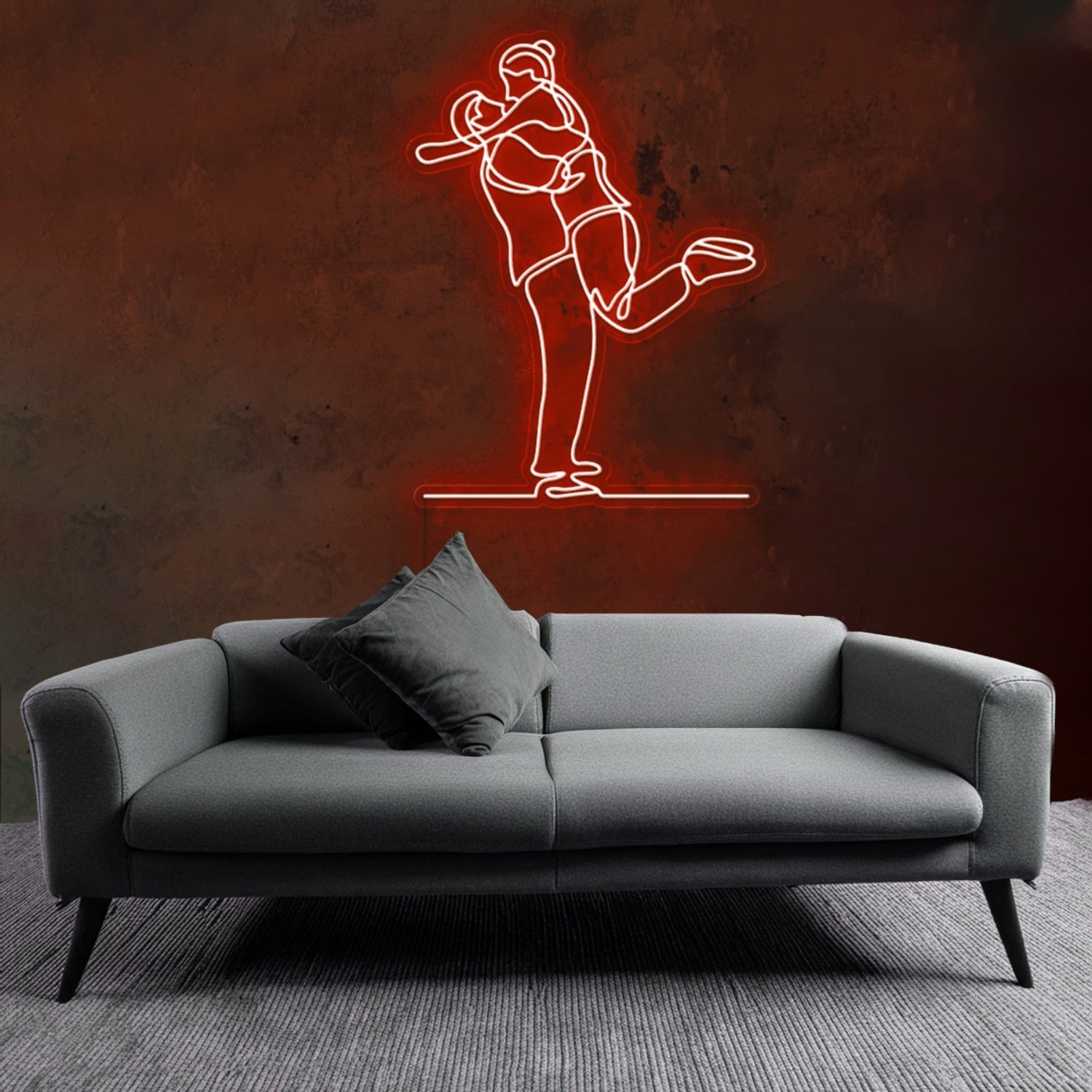 Lovers Embrace Romantic Wedding Neon Sign | Shineneon