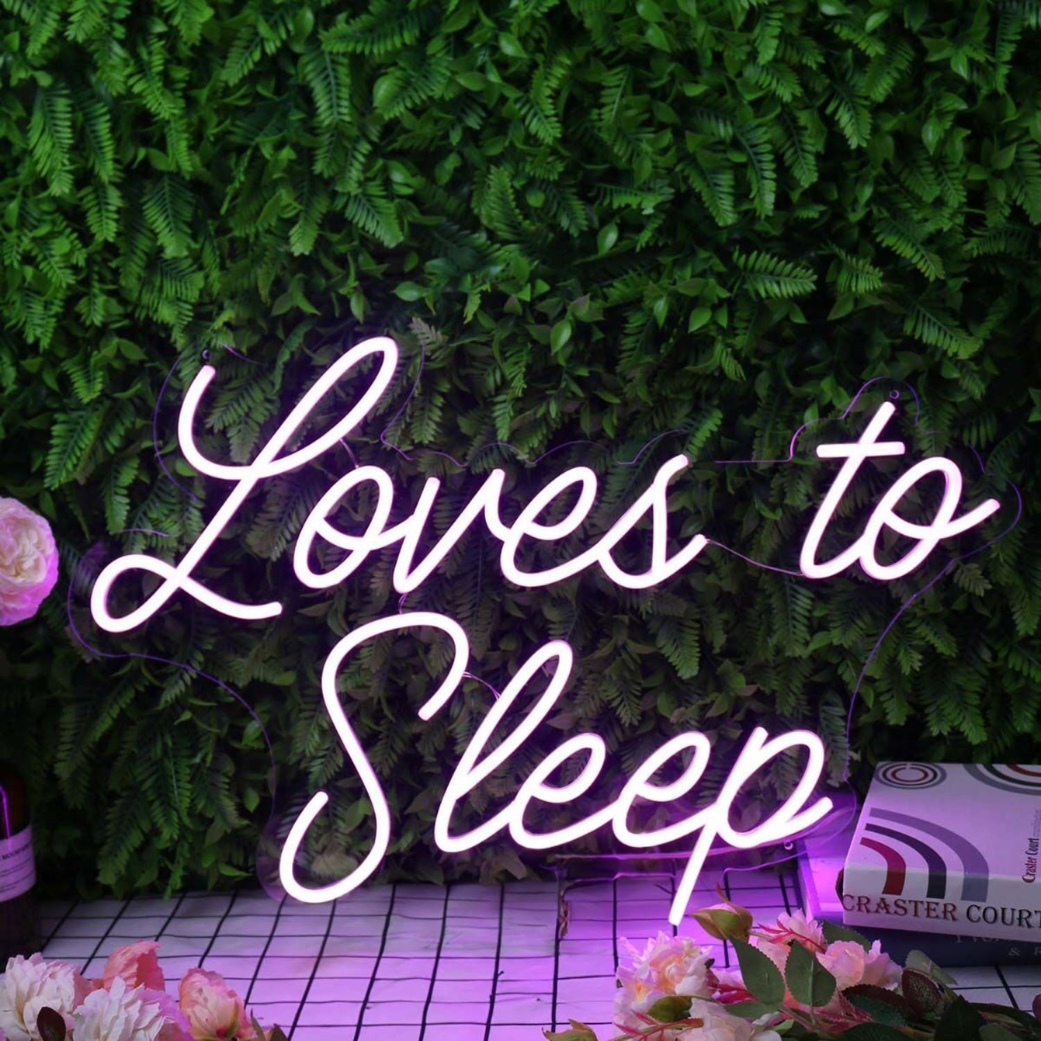 Loves To Sleep Purple Led Neon Sign - Shineneon