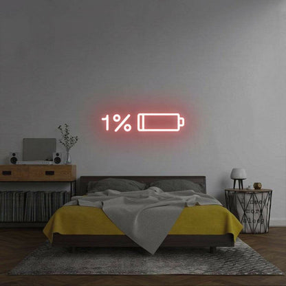 Low Battery Recharge In Progress Bedroom Led Neon Sign | Shineneon