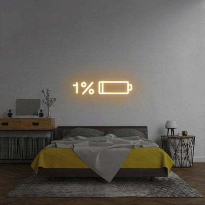 Low Battery Recharge In Progress Bedroom Led Neon Sign | Shineneon