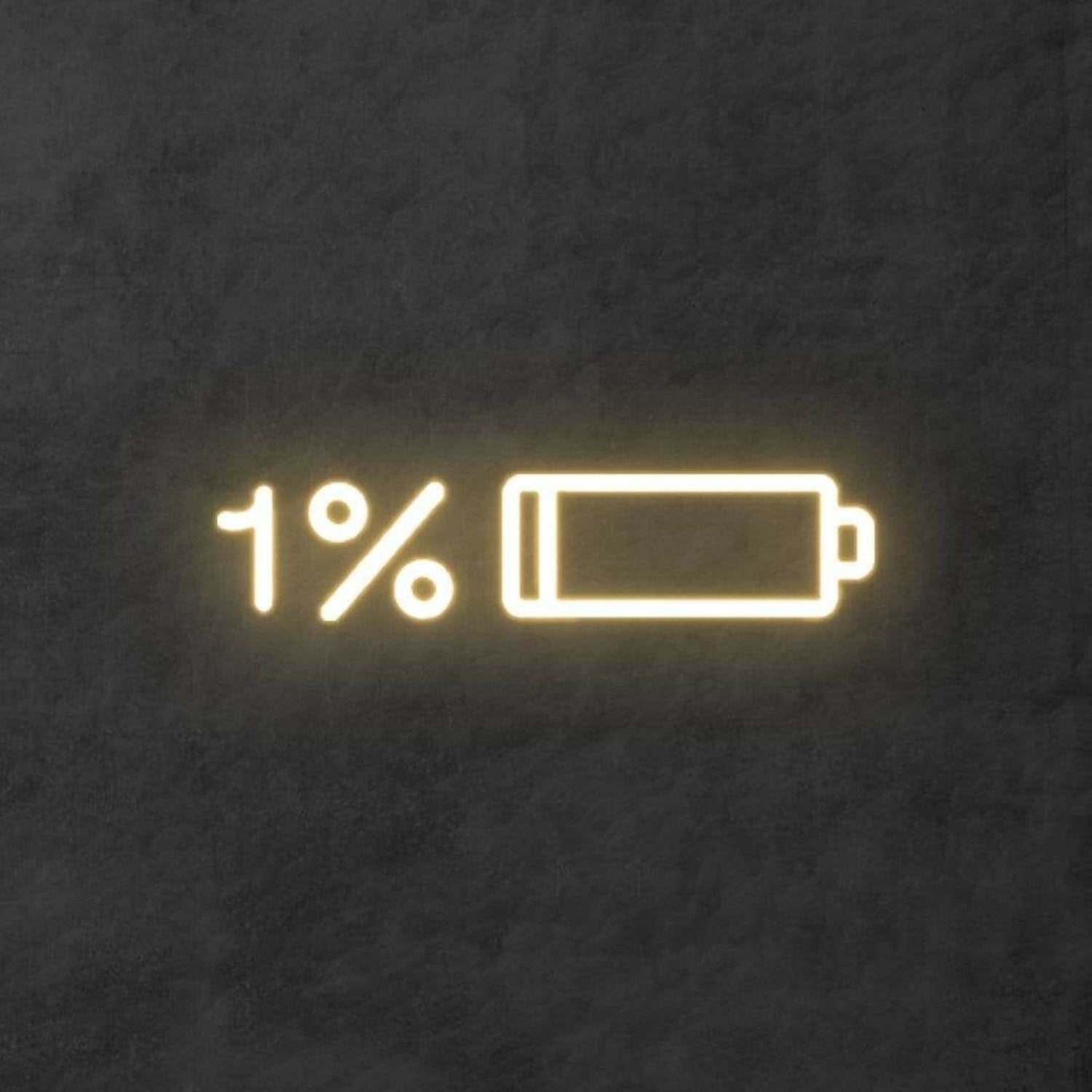 Low Battery Recharge In Progress Bedroom Led Neon Sign | Shineneon