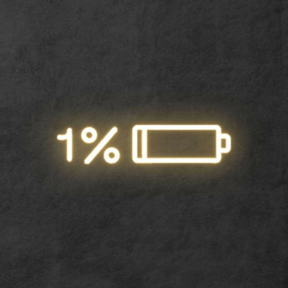 Low Battery Recharge In Progress Bedroom Led Neon Sign | Shineneon