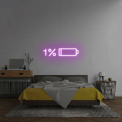 Low Battery Recharge In Progress Bedroom Led Neon Sign | Shineneon