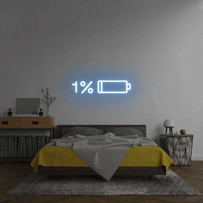 Low Battery Recharge In Progress Bedroom Led Neon Sign | Shineneon