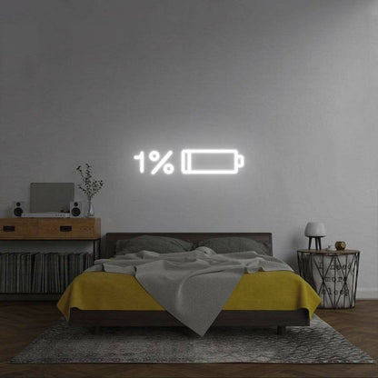 Low Battery Recharge In Progress Bedroom Led Neon Sign | Shineneon