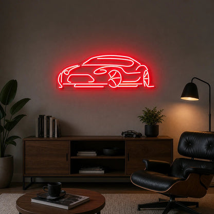 Low Profile Sports Car Vintage LED Neon Sign - Shineneon
