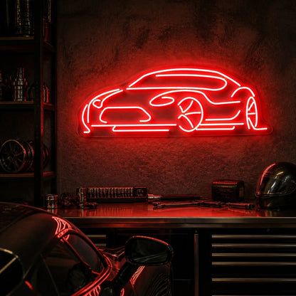 Low Profile Sports Car Vintage LED Neon Sign - Shineneon