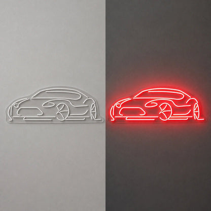 Low Profile Sports Car Vintage LED Neon Sign - Shineneon