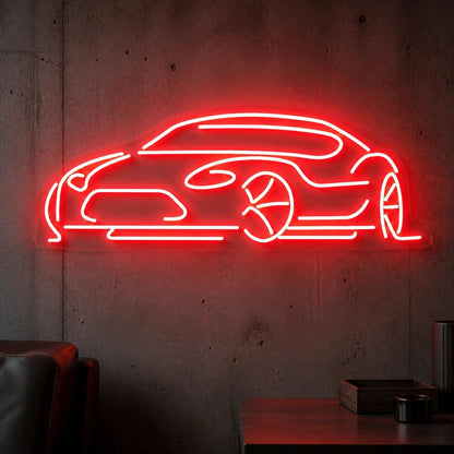 Low Profile Sports Car Vintage LED Neon Sign - Shineneon