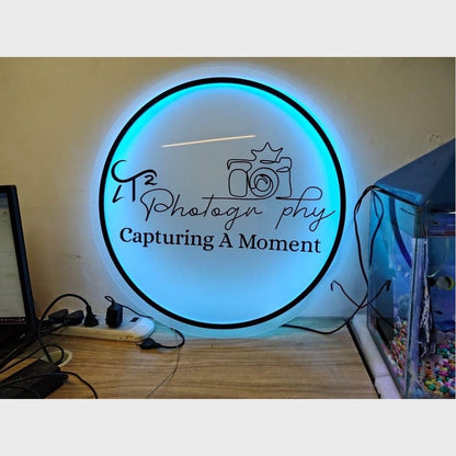 Lt Photography Capturing A Moment_. Acrylic Business Logo Sign - Shineneon