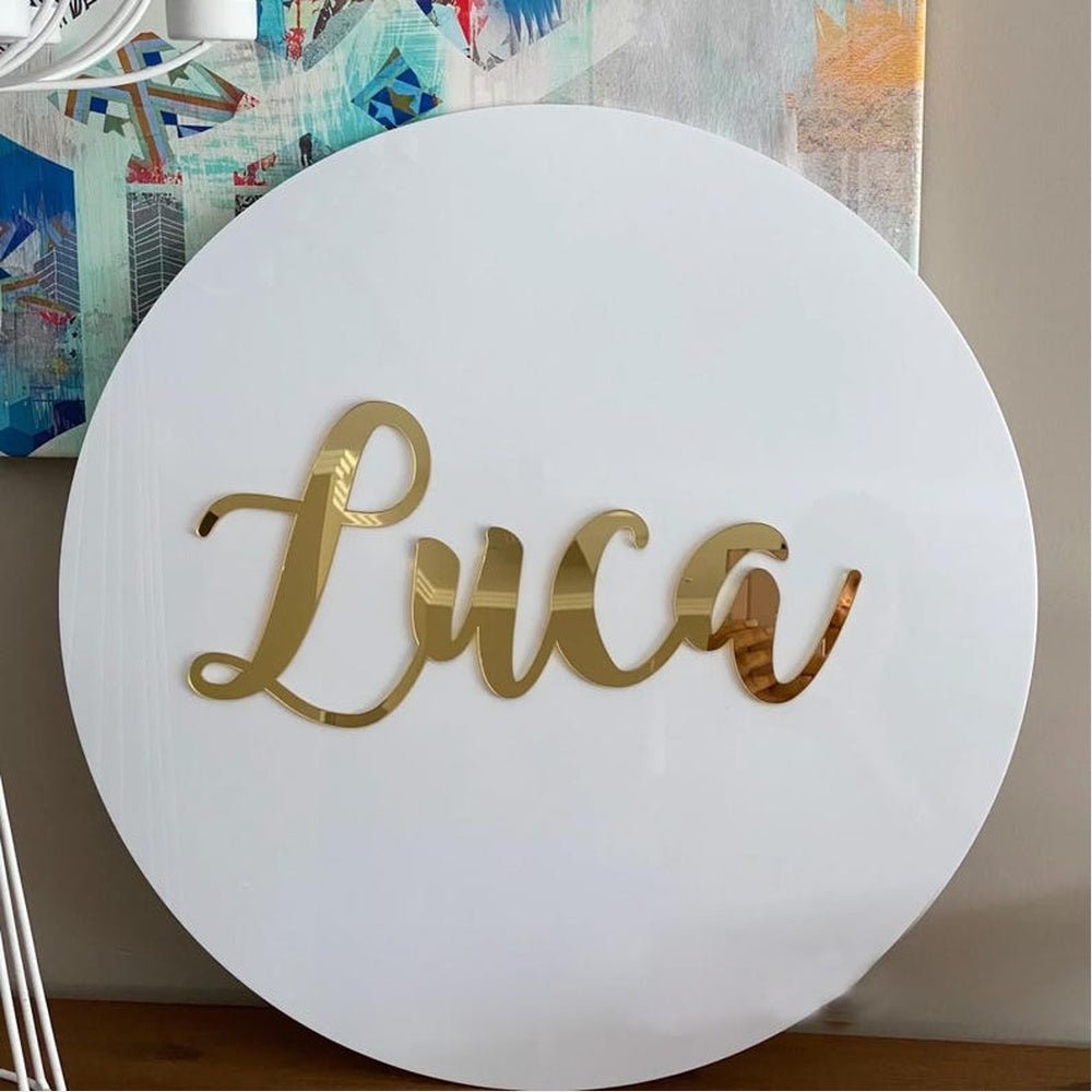 Luca Acrylic Business Logo Sign - Shineneon