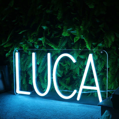 Luca Blue Led Neon Sign - Shineneon