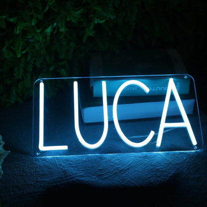 Luca Blue Led Neon Sign - Shineneon