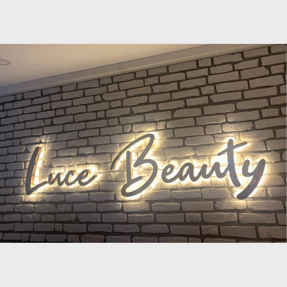 Luce Beauty 3D Backlit Channel Letters Led Light Sign - Shineneon