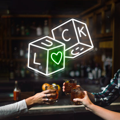 Luck And Love Neon Signs Wall Art - Shineneon